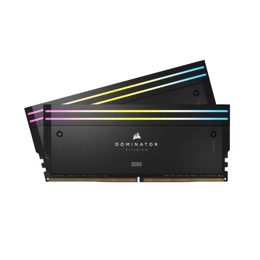 Corsair Desktop Ram 96GB (48GBx2) DDR5 6600MHz Dominator Titanium RGB view 3